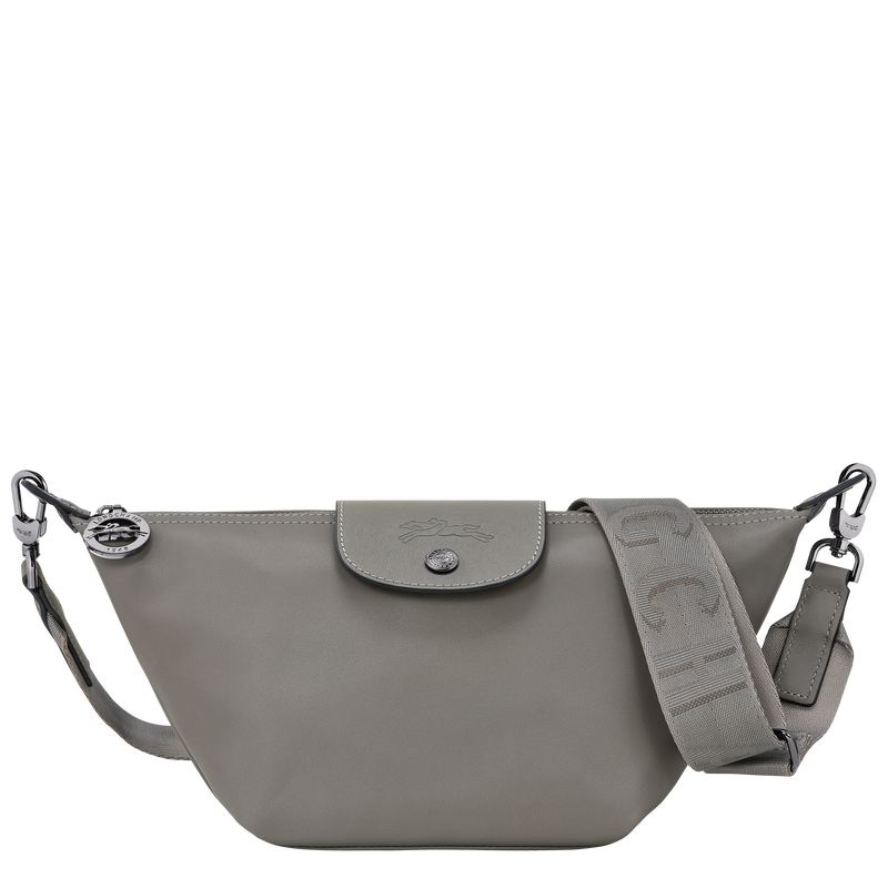 Turtledove - Leather Longchamp Le Pliage Xtra XS Women Crossbody Bags | AU7414VR