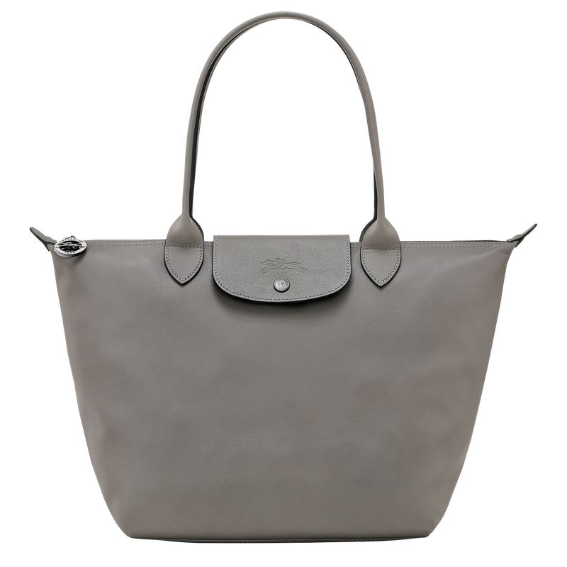 Turtledove - Leather Longchamp Le Pliage Xtra M Tote Women Shoulder Bags | AU7559LI