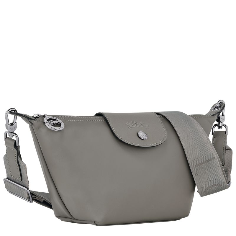 Turtledove - Leather Longchamp Le Pliage Xtra XS Crossbody Women Shoulder Bags | AU7567MQ