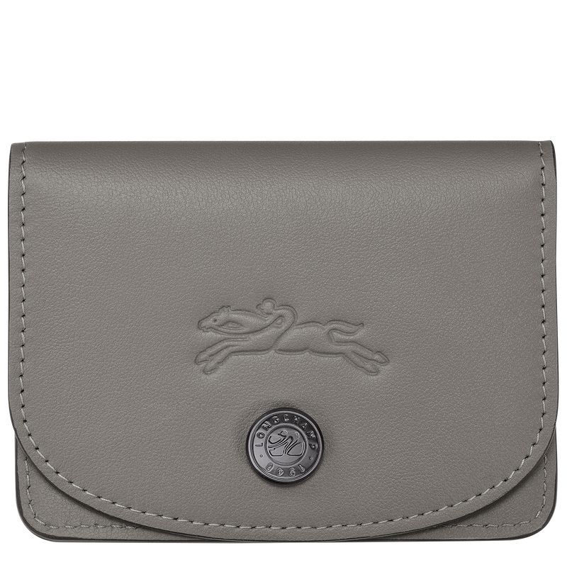 Turtledove - Leather Longchamp Le Pliage Xtra Women Card Holder | AU7911UZ