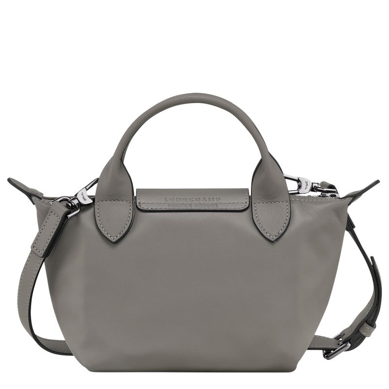 Turtledove - Leather Longchamp Le Pliage Xtra XS Handbag Women Mini Bags | AU7098MQ