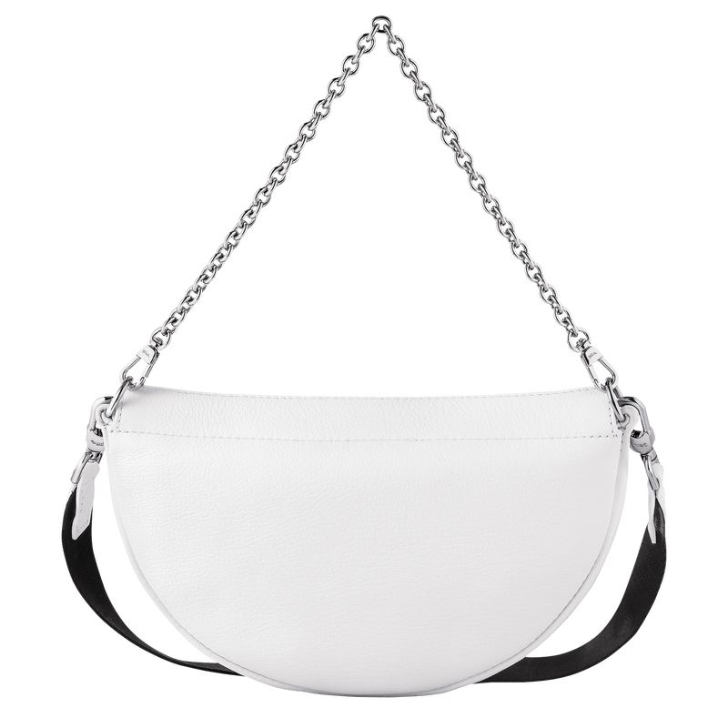 White - Leather Longchamp Smile S Crossbody Women Shoulder Bags | AU7537RV